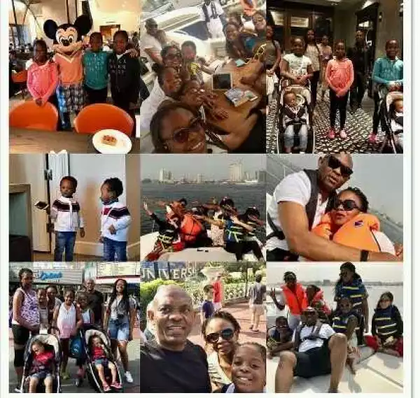 Billionaire, Tony Elumelu Hits The Beach With His Wife And Children (Photos)